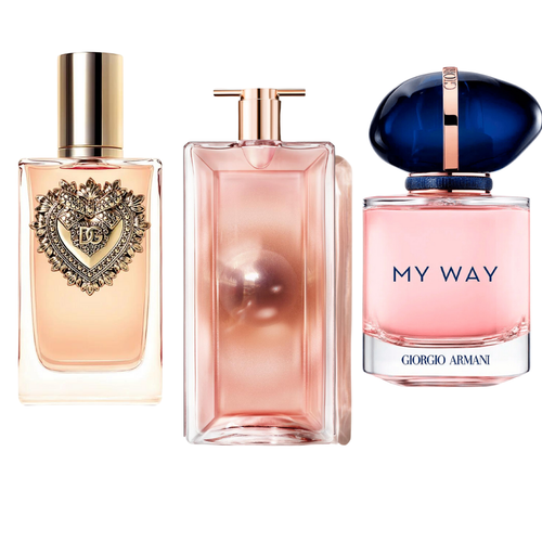 Комплект от 3 парфюма Dolce & Gabanna Devotion, My Way Giorgio Armani, Lancôme Idôle 100ml