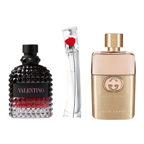 Комплект от 3 парфюма 3 Gucci Guilt, Valentini Intense, Flower Kenzo 100ml