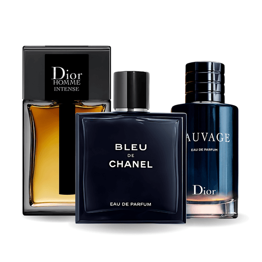 Комплект от 3 парфюма Sauvage Dior, Bleu de Chanel, Dior Homme Intense 100ml