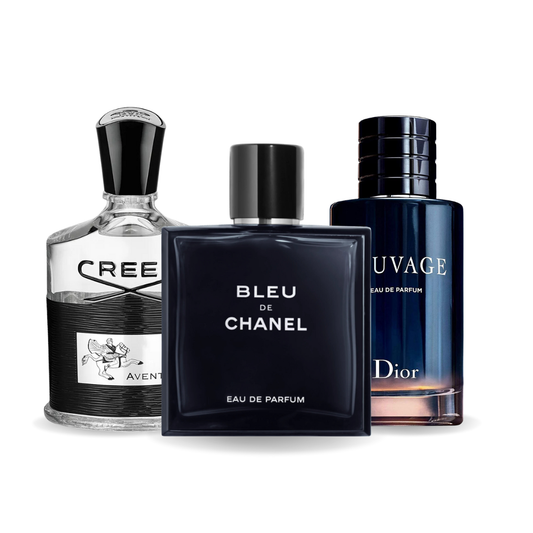 Комплект от 3 парфюма Creed AVENTUS, BLEU DE CHANEL, Dior SAUVAGE 100ml