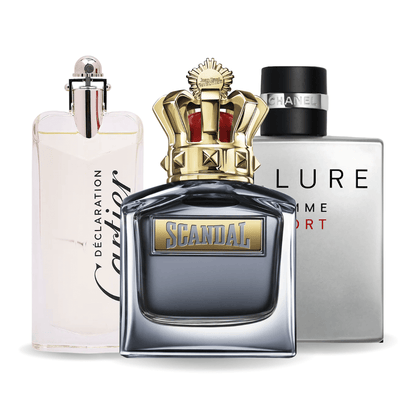 Комплект от 3 парфюмаAllure Homme Sports, Jean Paul Gaultier Scandal, Cartier Declaration 100ml