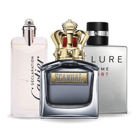 Комплект от 3 парфюмаAllure Homme Sports, Jean Paul Gaultier Scandal, Cartier Declaration 100ml