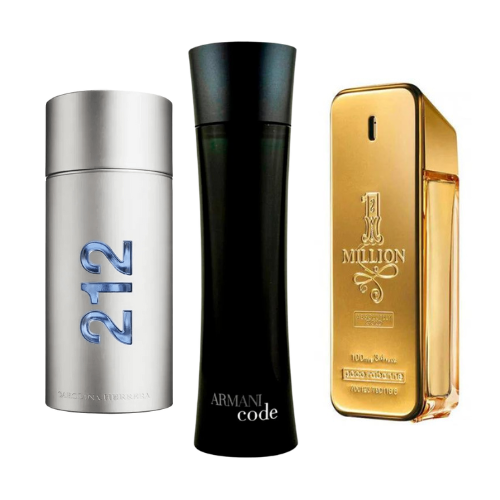Комплект от 3 парфюма 212 Men NYC, Paco Rabanne One Milion, Armani Code Homme 100ml