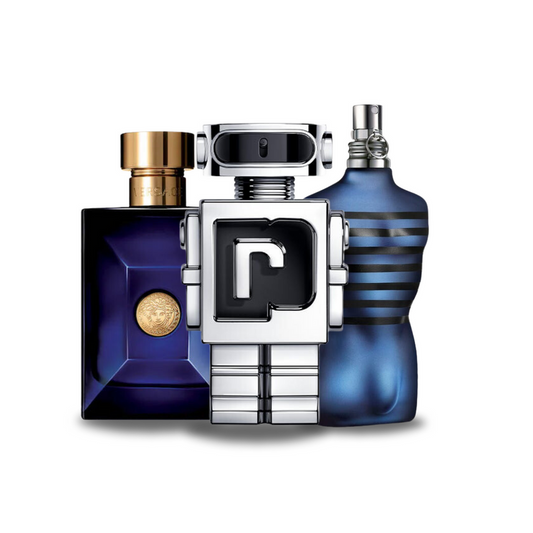 Комплект от 3 парфюма DYLAN BLUE, Paco Rabanne PHANTOM e Jean Paul Gaultier ULTRA MALE 100ml