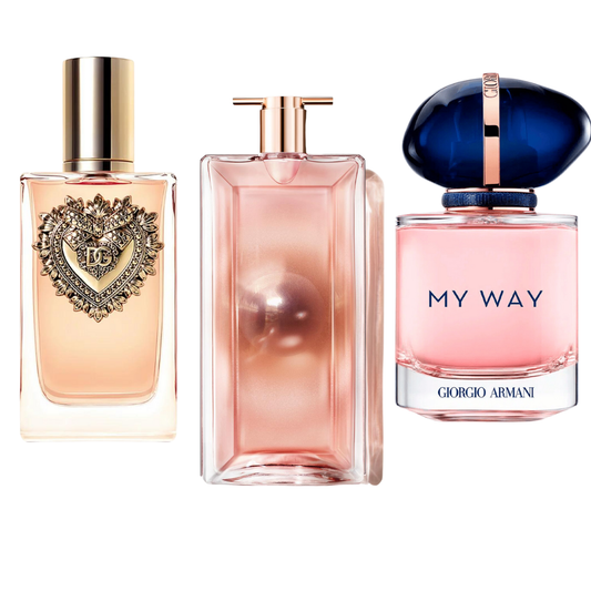 Комплект от 3 парфюма Dolce & Gabanna Devotion, My Way Giorgio Armani, Lancôme Idôle 100ml